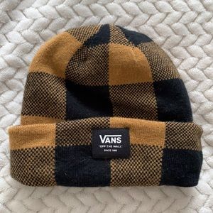 Vans mustard plaid thinsulate/weather protected beanie